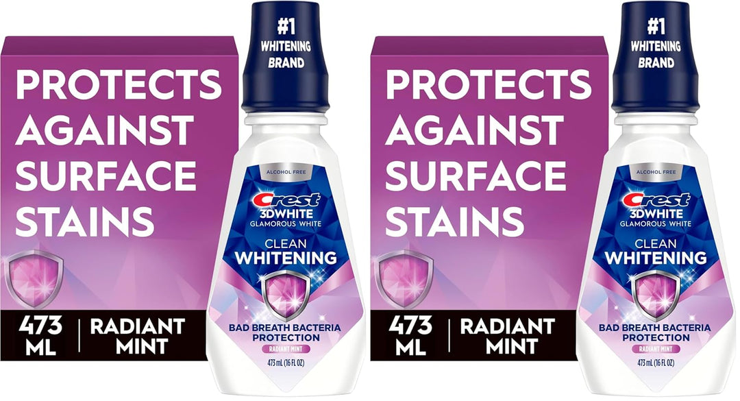Crest Enjuague bucal 3D White Glamorous White Glamorous White sin a...