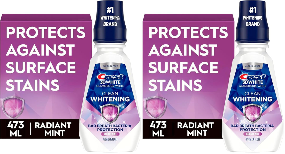 Crest Enjuague bucal 3D White Glamorous White Glamorous White sin a...