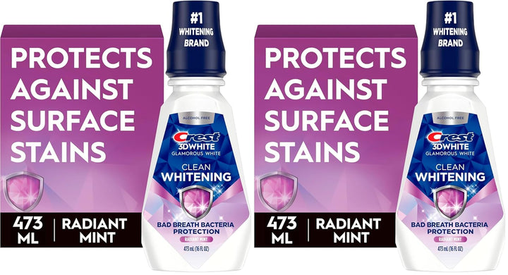 Crest Enjuague bucal 3D White Glamorous White Glamorous White sin a...
