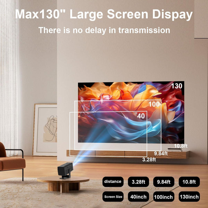 [Proyector Inteligente con Aplicaciones] Mini Proyector Compatible...