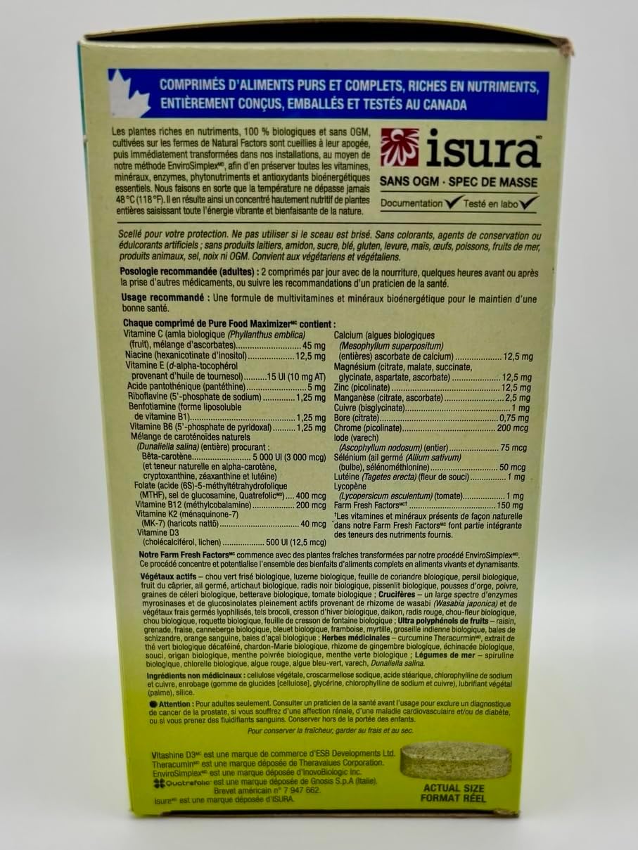 Natural Factors Whole Earth &amp; Sea Multivitamínico y mineral par...