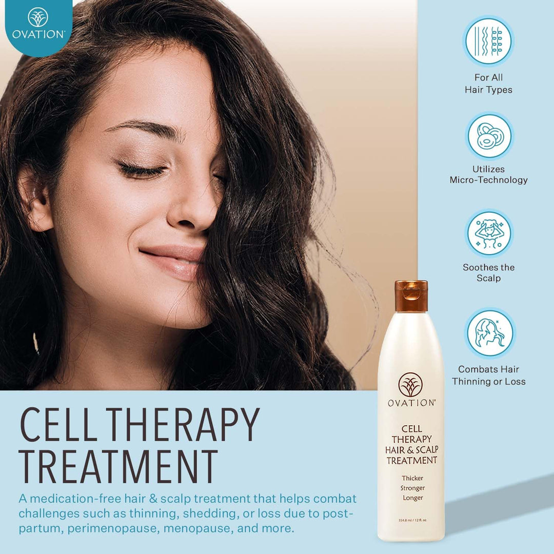 Ovation, terapia celular, tratamiento para cabello y cuero cabelludo