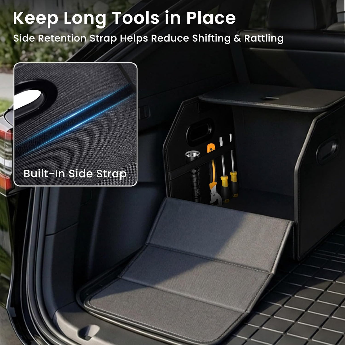 Organizador plegable para maletero de coche Tesla 3/Y/S/X, SUV