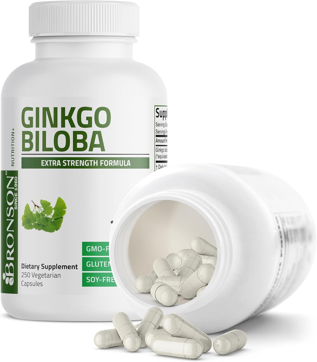Bronson Ginkgo Biloba Extra Strength Apoya la función cerebral y so...