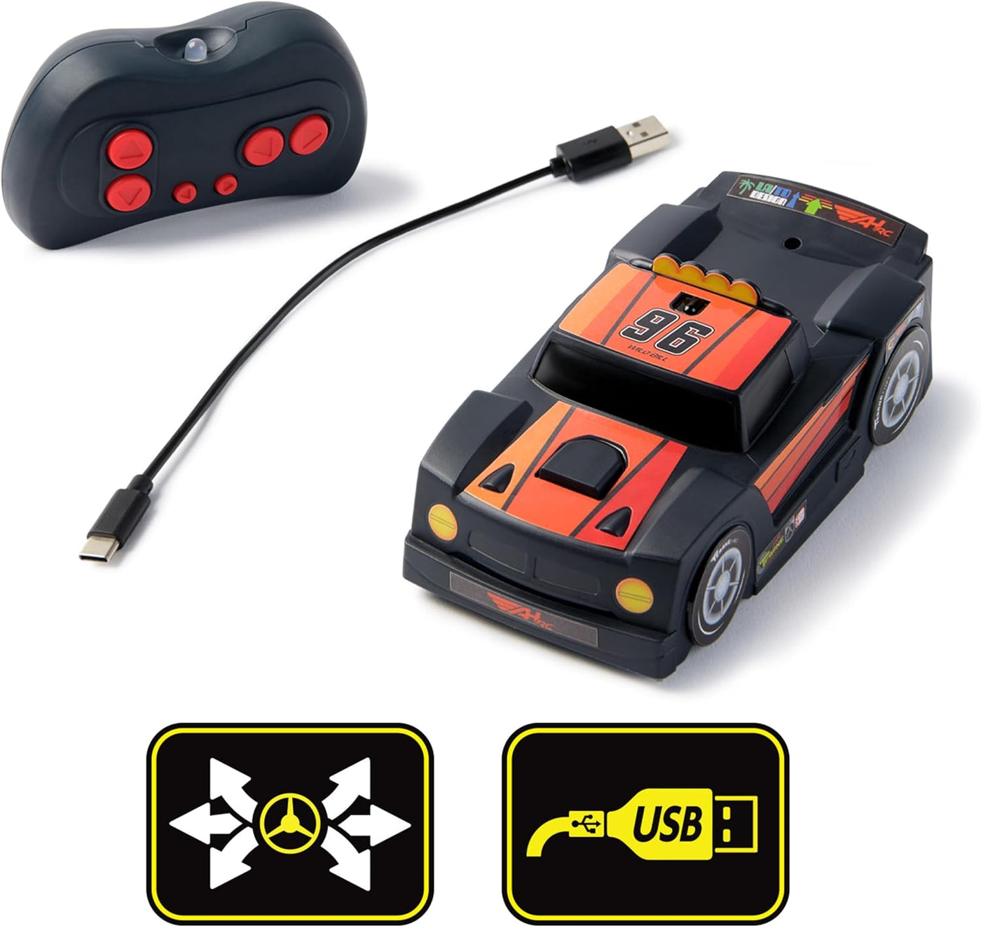Air Hogs, Escalador de pared de carreras Zero Gravity, camión de pa...
