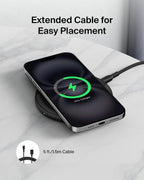 Belkin Cargador inalámbrico de 15W, Base de carga Qi para iPhone 17 (paquete de 2)