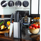 Juego de cuchillos de cocina, juego de cuchillos de acero inoxidable