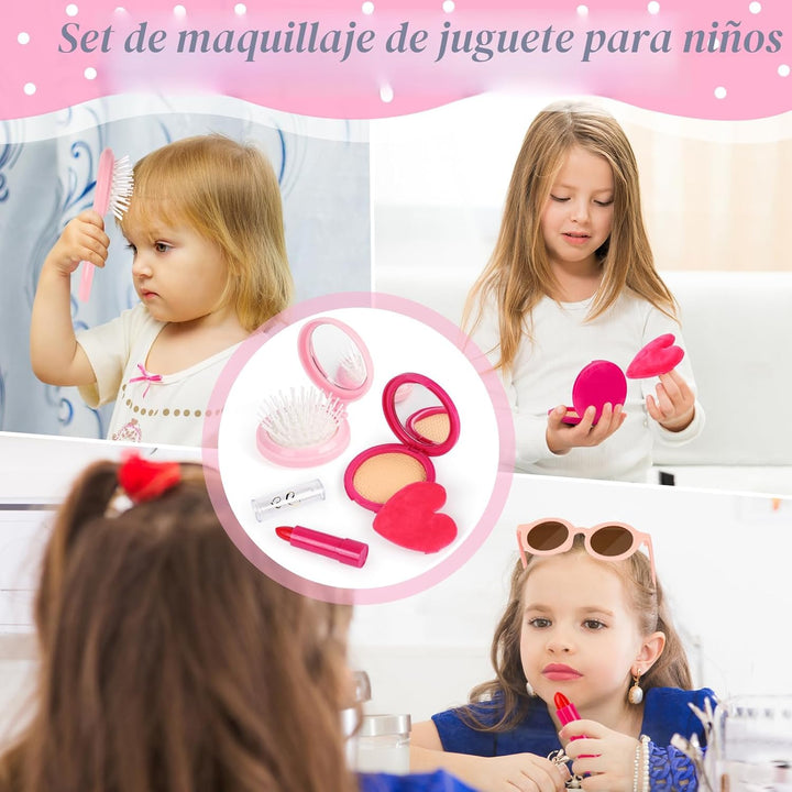Oisacirg Bolsa de juego para niñas pequeñas, 32 piezas bolso de niñ...