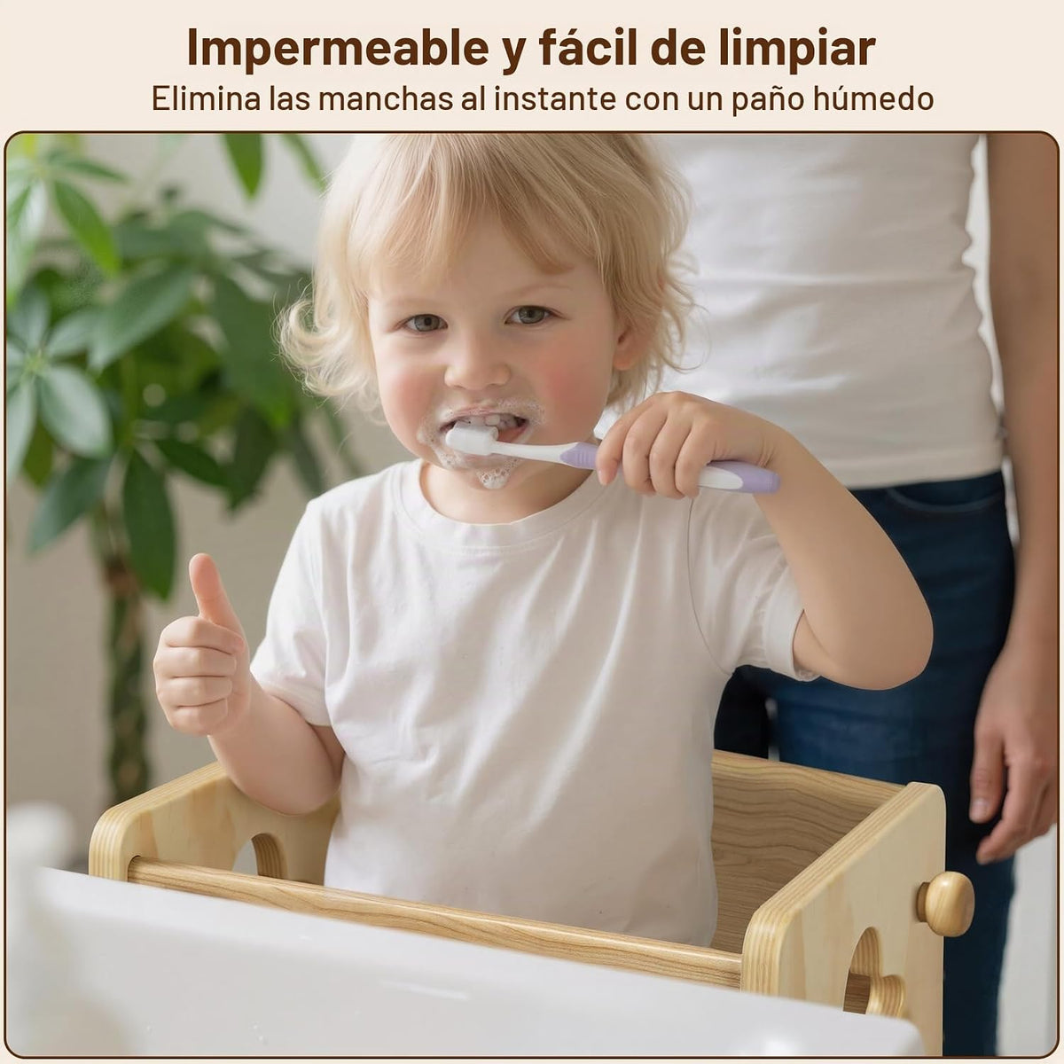 COSYLAND - Taburete de cocina ajustable para niños pequeños