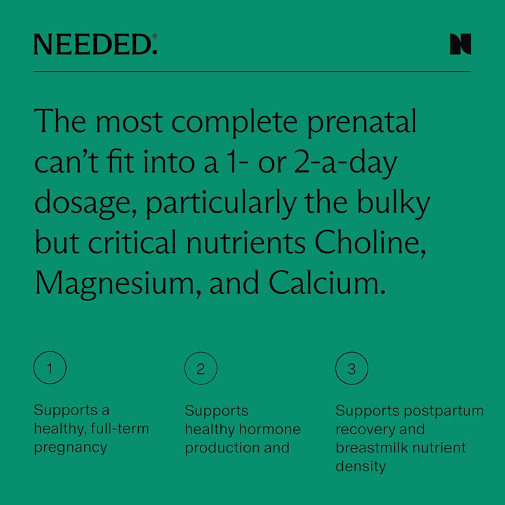 Needed. Multivitamínico para mujeres con 23 vitaminas, minerales y...