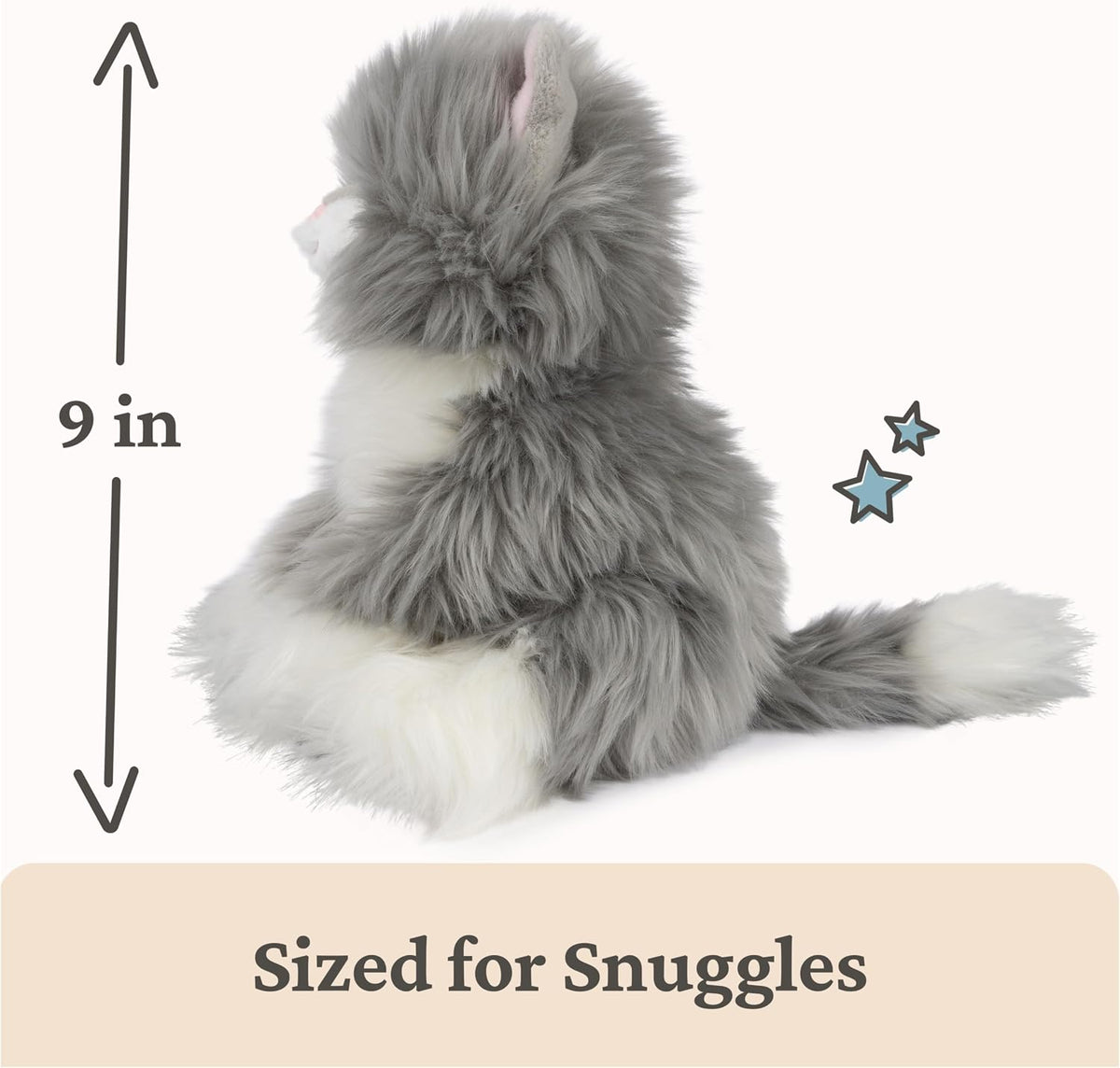 GUND Camilla Kitten - Peluche de gato de alta calidad para edades