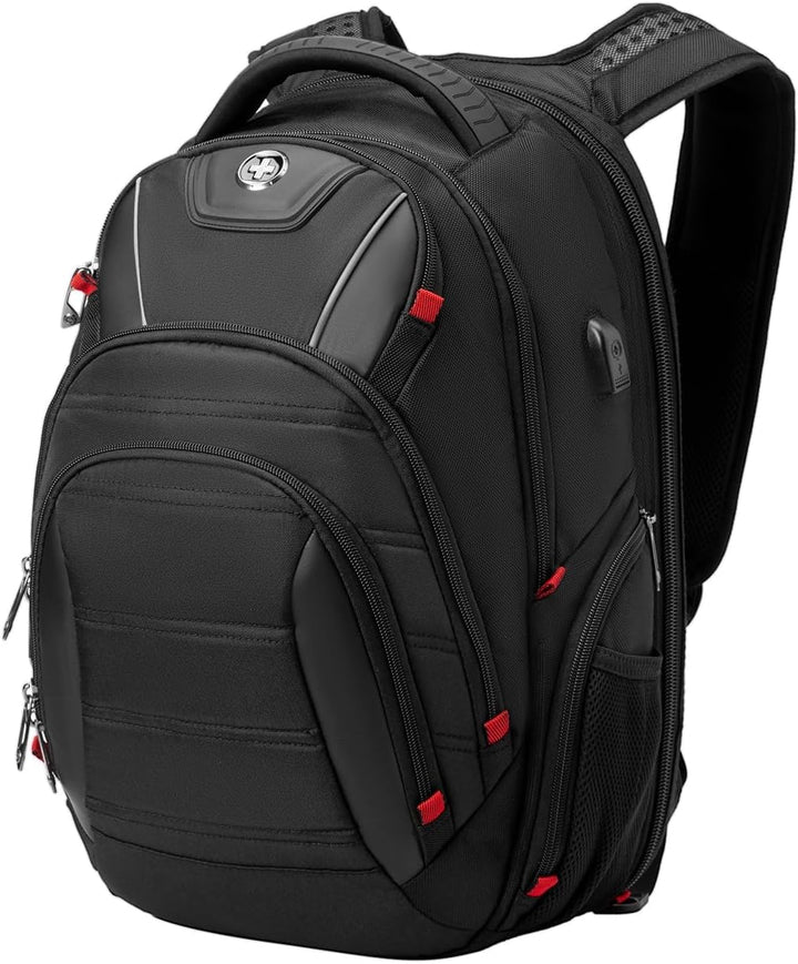 Swissdigital - Mochila para laptop de diseño para hombres, para uni...