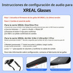 Adaptador de gafas USB C a AR Adaptador de alimentación y juego para gafas