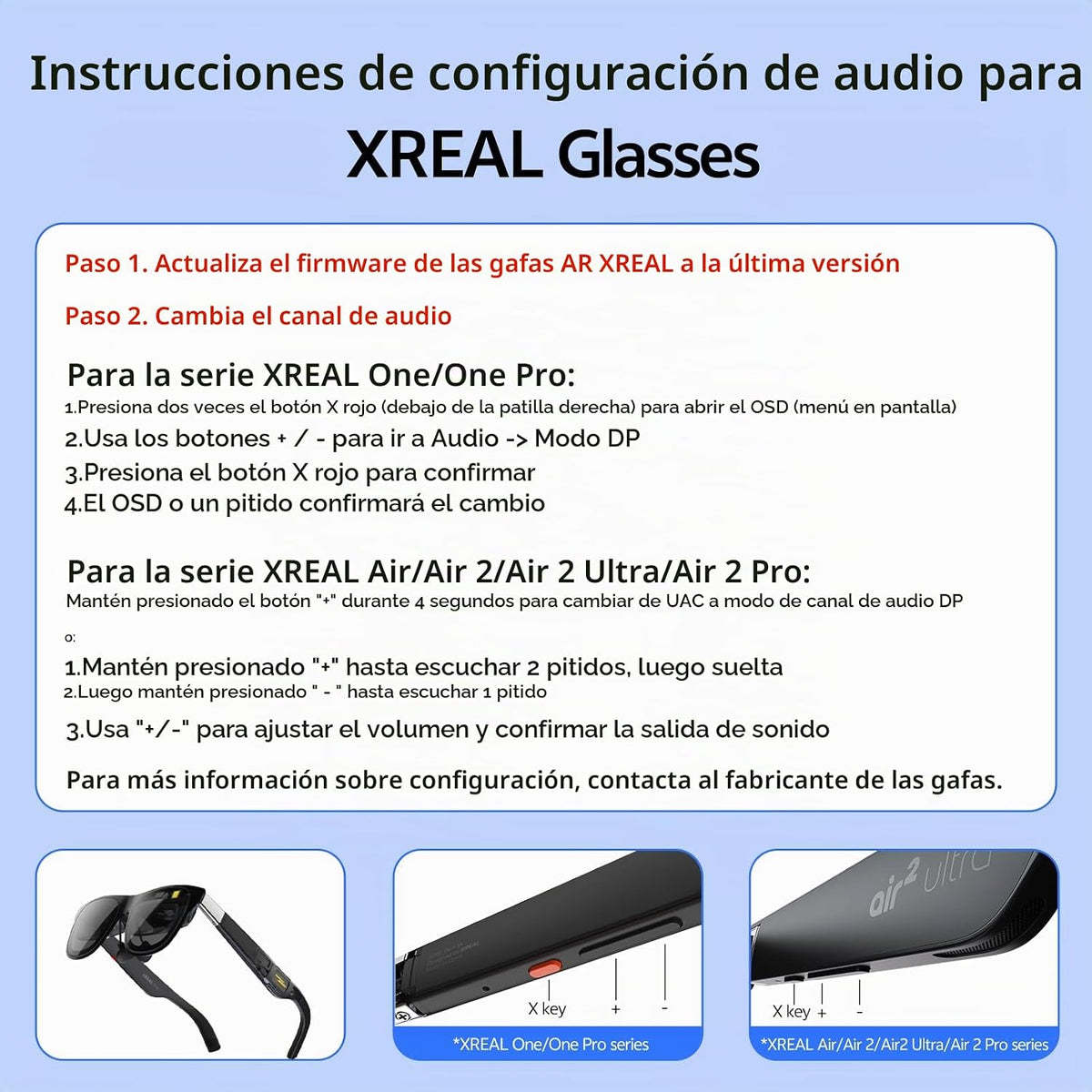 Adaptador de gafas USB C a AR Adaptador de alimentación y juego para gafas