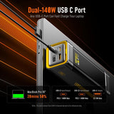 AOHI Banco de energía para portátil de 240 W, 27600 mAh, cargador r...