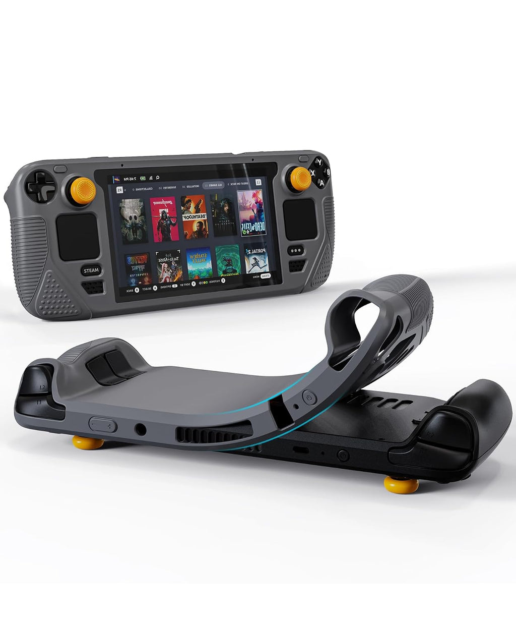 Syntech Funda protectora de silicona para Steam Deck OLED y LCD - Gris