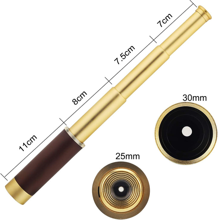 Telescopio de latón Spyglass monocular impermeable