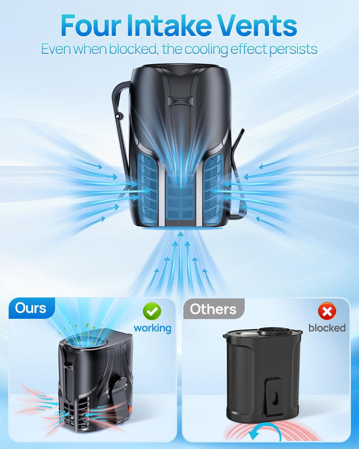 DeeKom 2025 Ventilador de cintura portátil personal y ventilador de...