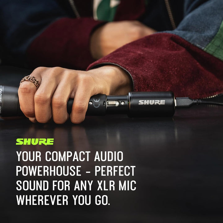Shure MVX2U Gen 2 XLR a USB-C Interfaz de audio digital, certificad...