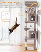 Taoqimiao Árbol para gatos resistente, torre de gato resistente de 73