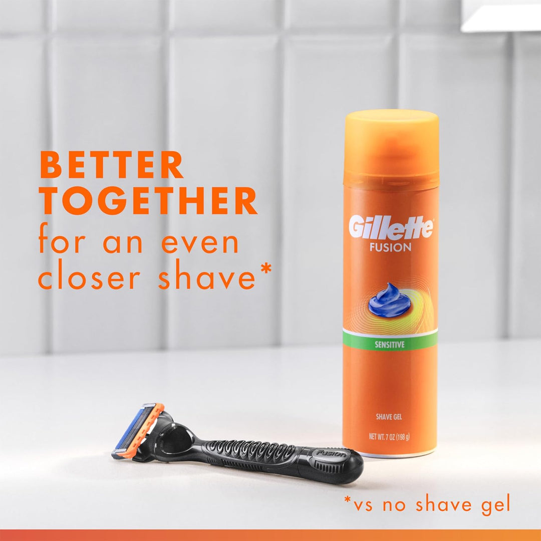 Gillette Fusion Gel para afeitar, gel de hidra puro y delicado, 7 oz