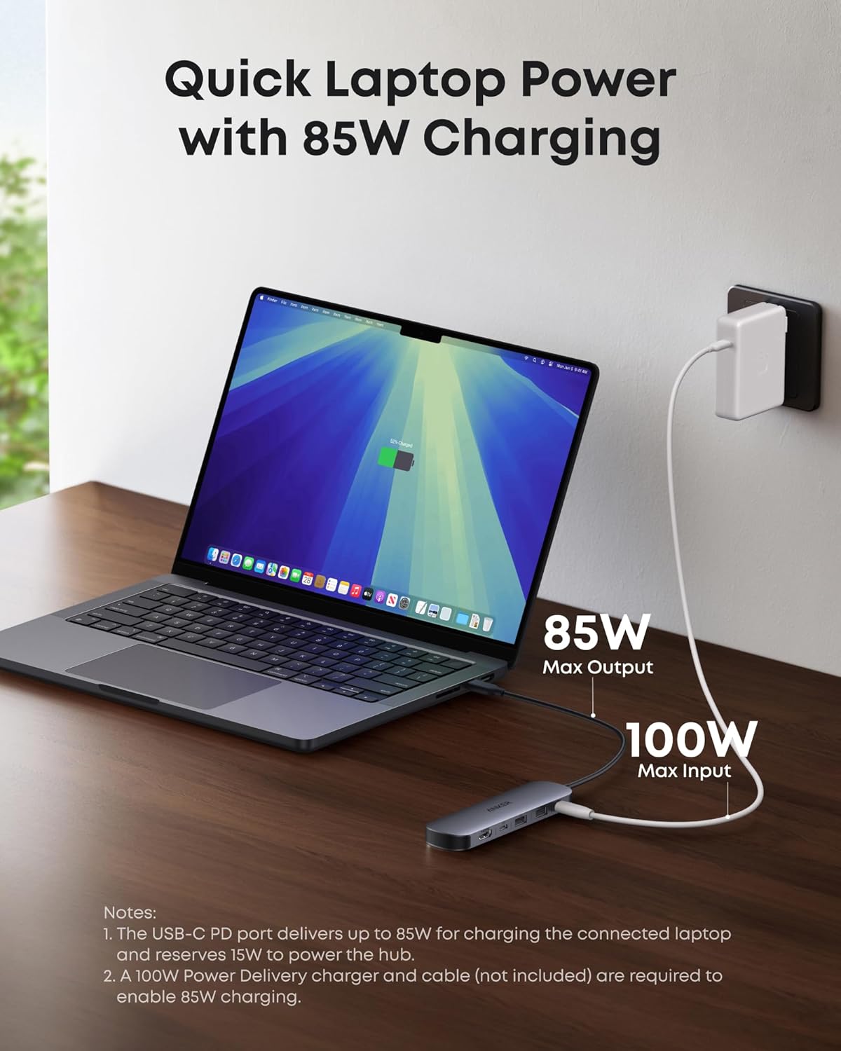 Anker, A83D2, hub USB 3.0 de 3 puertos