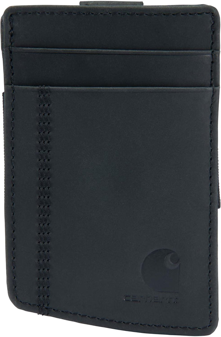 Carhartt Carteras de Cuero de Grano Completo para Hombre, Bloqueo R...