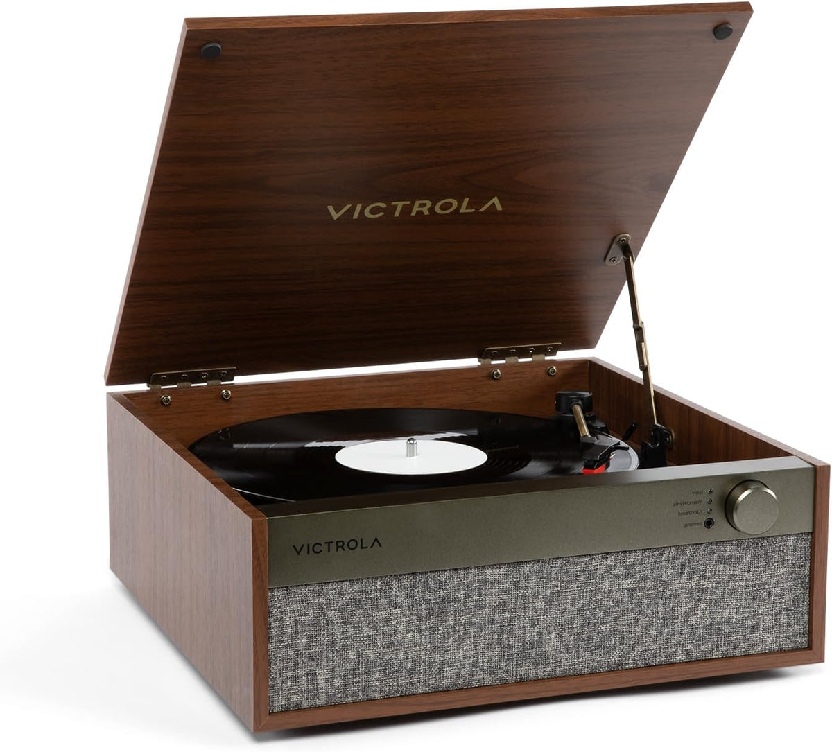 Victrola Century Core - Tocadiscos Bluetooth 3 en 1 - Nuez