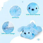 WEWILL Cachorro azul iluminado de 10 pulgadas con luz LED con luz n...