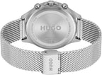 HUGO #Smash Multi Watch para hombre, caja de acero inoxidable, movimiento multifunción, diseño elegante y divertido, precisión de cuarzo, uso diario atrevido, regalo para él