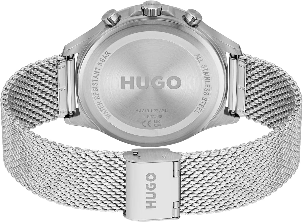 HUGO #Smash Multi Watch para hombre, caja de acero inoxidable, movimiento multifunción, diseño elegante y divertido, precisión de cuarzo, uso diario atrevido, regalo para él