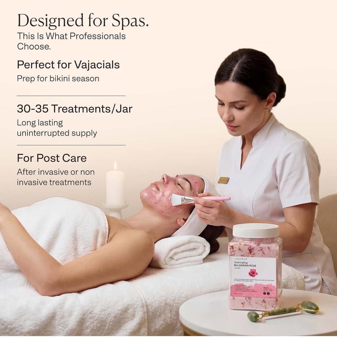 Mascarilla facial de gelatina para faciales \u2013 Rosa búlgara hid...