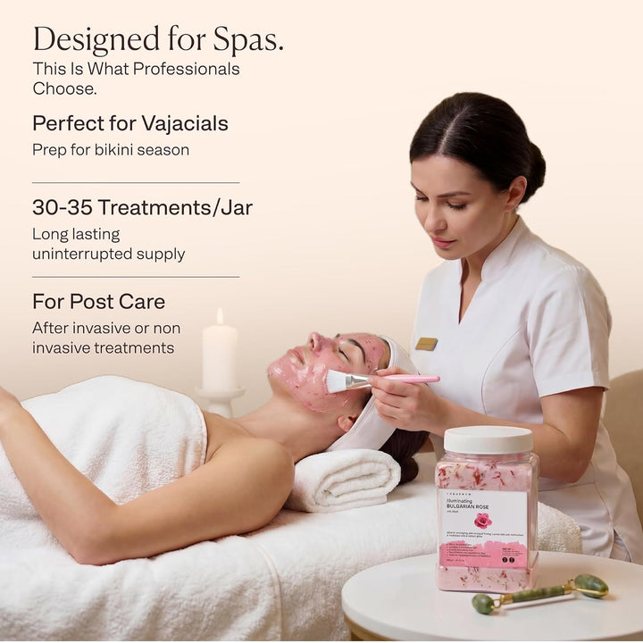 Mascarilla facial de gelatina para faciales \u2013 Rosa búlgara hid...