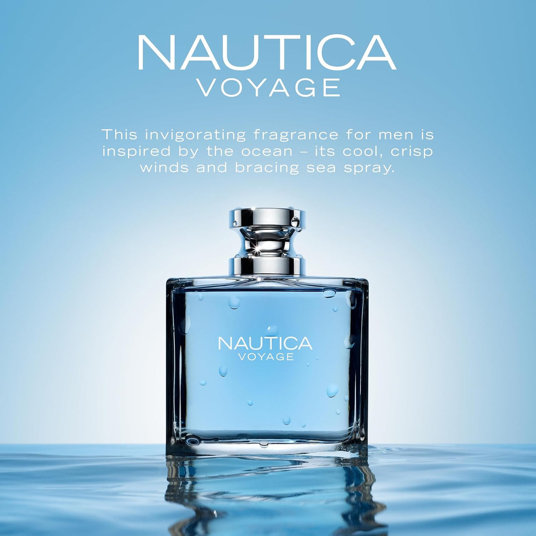 Nautica Voyage Eau De Toilette para hombre, aroma fresco, romántico...