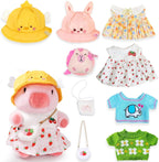 TITQWOP Bonito peluche Capybara de 10.2 pulgadas con 9 piezas
