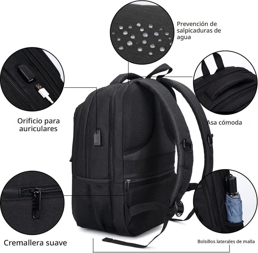 Monsdle Mochila de viaje para laptop, antirrobo, resistente al agua...