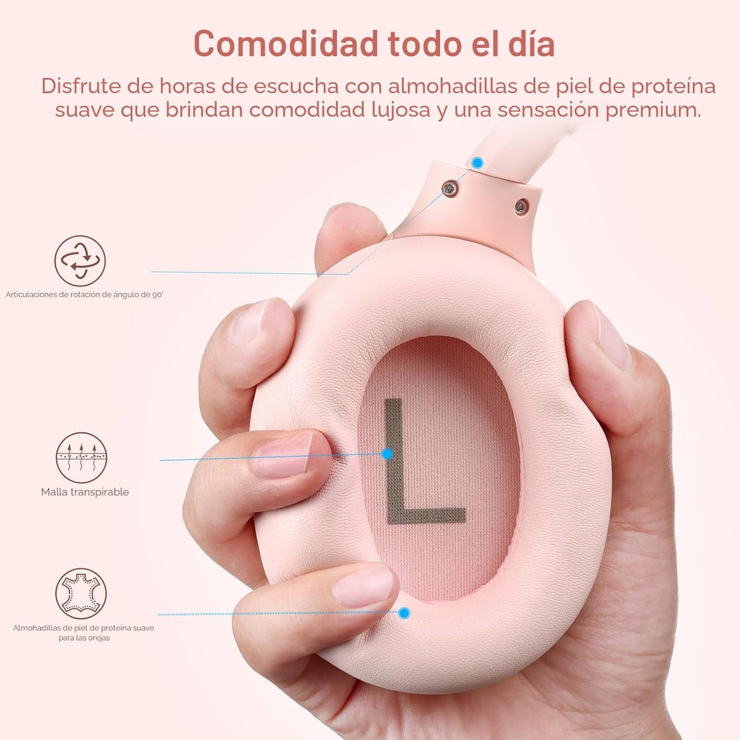 TOZO Auriculares híbridos HT3 con cancelación de ruido, batería de...