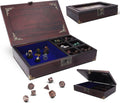 Bandeja de dados 2 en 1 – bandeja de dados con cosas de dnd – caja de dados y organizador de almacenamiento | Bandeja rodante de dados para juegos de mesa RPG – Estuche de dados para rodar para jugadores de Calabozos y Dragones