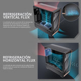 Antec Flux Pro, 6 ventiladores PWM incluidos, panel frontal de alto...
