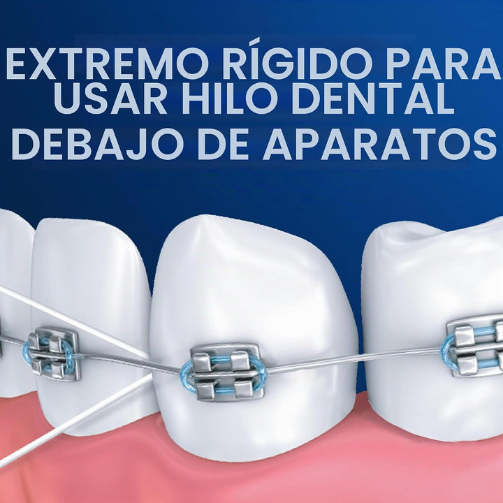 Oral-B Super hilo dental precortado, sabor menta, paquete de 50 uni...