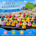 100Pcs Patitos de Goma, Mix Aleatorio en Lote de Patitos de 2 Pulgadas Mini Patitos de Goma para Bañera de Niños, Juguetes de Baño para Niños, Regalos de Cumpleaños, Utensilios para Fiesta