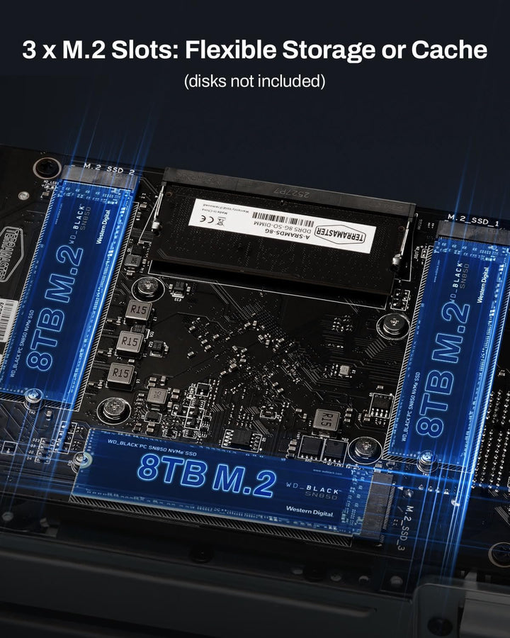 TERRAMASTER Almacenamiento NAS F2-425 Plus - CPU Intel N95 de cuatr...