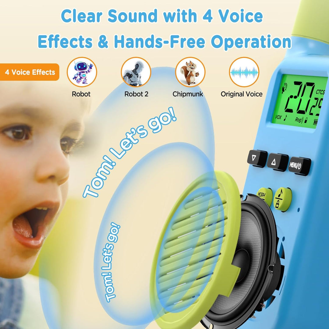 Peakeep Walkie Talkies para niños de largo alcance 3 millas, juguet...