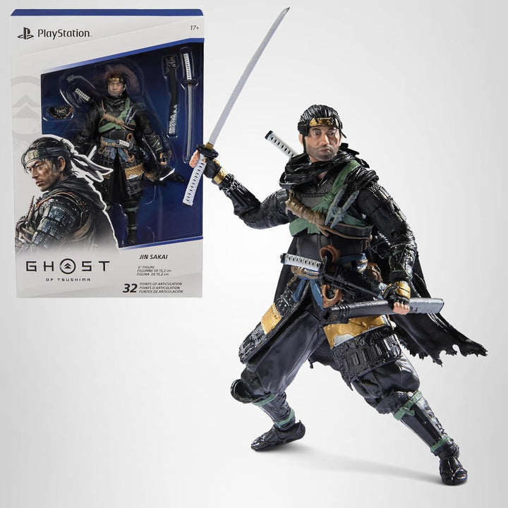 PlayStation, Ghost of Tsushima, figura de acción samurái Jin Sakai...