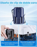 DeeKom Ventilador de cintura personal portátil y ventilador de cuel...