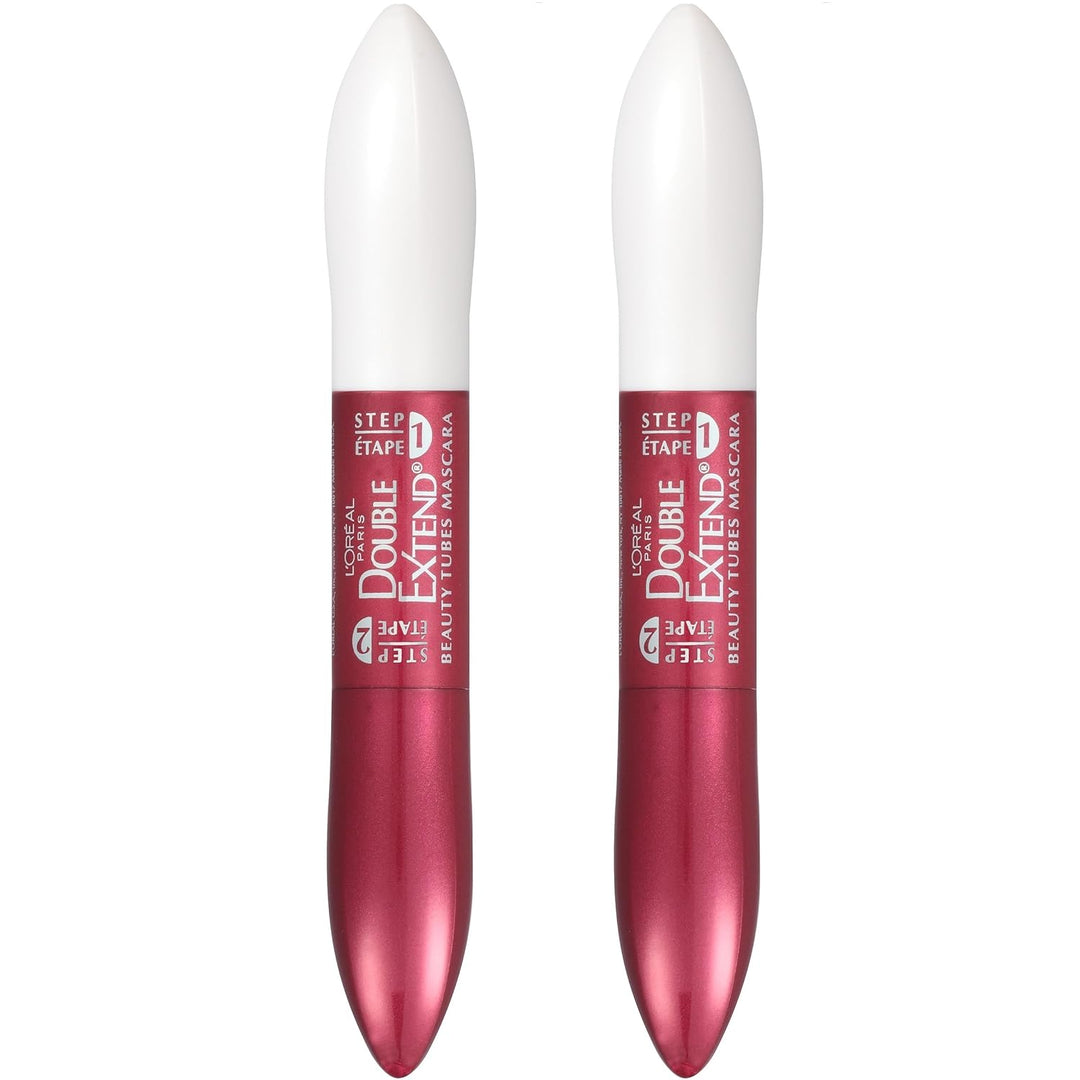 L'Oreal Paris Makeup Double Extend Tubing Mascara, máscara de 2...