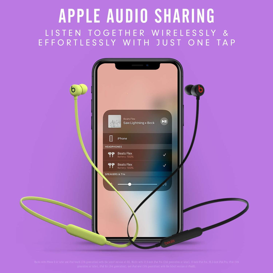 Beats Flex - Auriculares inalámbricos Apple W1, auriculares magnéti...