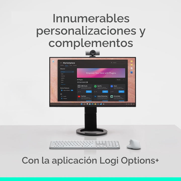 Logitech MX Master 4, mouse inalámbrico ergonómico con retroaliment...