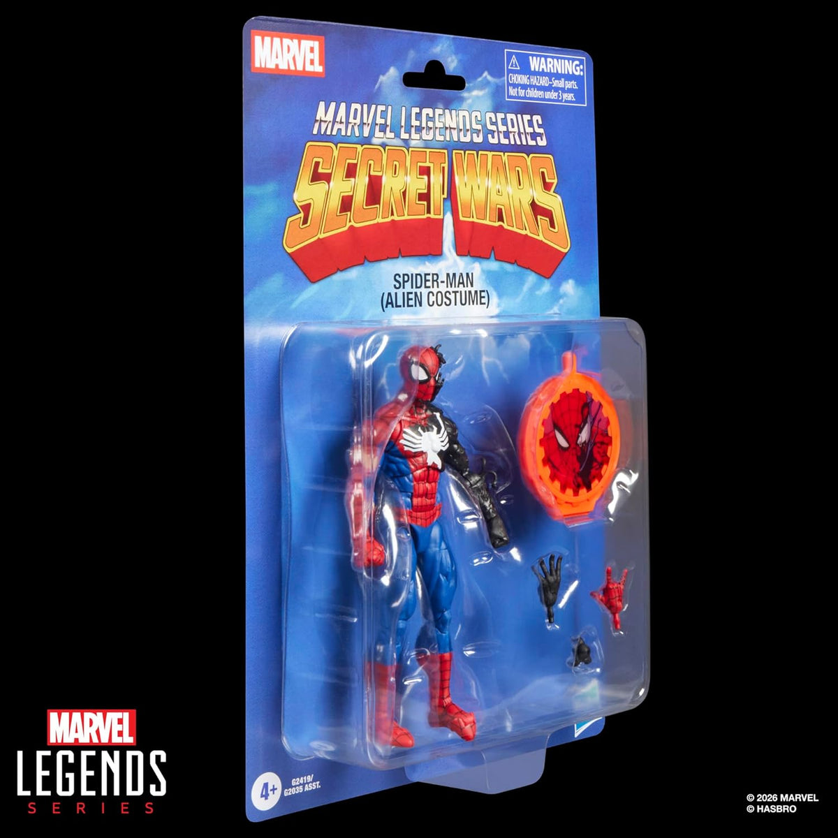 Marvel Legends Series Secret Wars Spider-Man (disfraz de Alien)