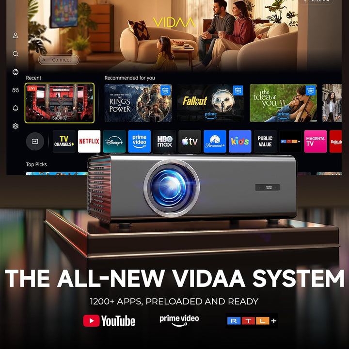 Proyector 4K con WiFi y Bluetooth, Proyector Inteligente VIDAA Más...